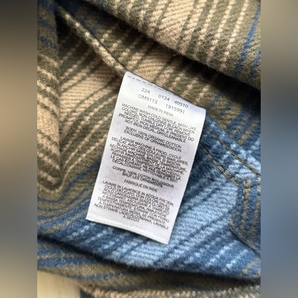 Mountain Hardwear Plusher Long Sleeve Shirt Ridgeline Ombre Buffalo Check Print - Picture 5 of 6